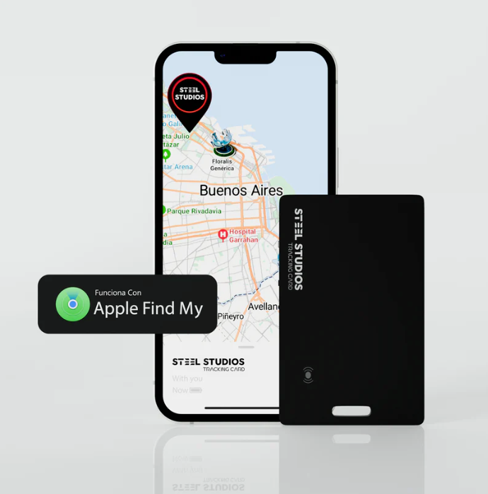Comparación tamaño Steel Card vs AirTag